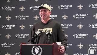 Saints Interim Head Coach Darren Rizzi on decision to make change at QB after half and officiating