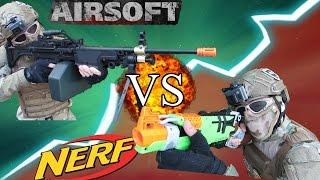 AIRSOFT Vs. NERF Ep. 2 | AIRSOFT SAW Vs. NERF | NERF DESTRUCTION