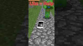 Mikey broke his phone! #maizen #jj #mikey #minecraft