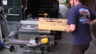 DIY Log Resaw on Table Saw