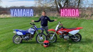 Kid's Review - Honda CRF70 vs Yamaha TTR90