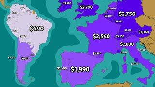 Average Monthly Salary In Every Country