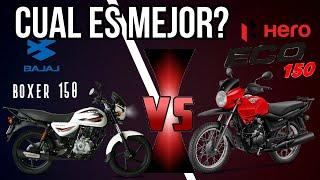 BOXER 150 VS ECO 150 TR - QUE MOTO ES LA MEJOR? - BAJAJ VS HERO