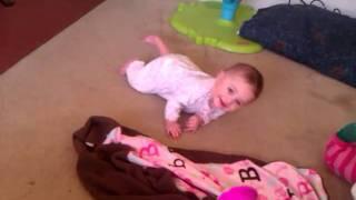 Lillette learning to crawl