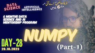 Day-28: Mastering NumPy for Data Science and AI (Part-1)