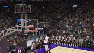 NBA 2K24  DAVIS BLOCKS BRYANT SHOT ATTEMPT TO THE BASKET.... GREAT DEFENSE