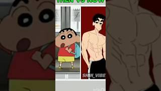 Shinchan Then vs Now Age Transformation  #shinchan #shortmusic #shorts