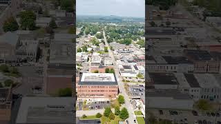 Downtown Somerset Kentucky drone footage