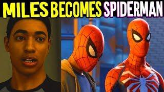 Spider-Man TRAINS MILES MORALES to Become SPIDERMAN Full Story - Spiderman PS4 Silver Lining DLC