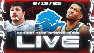 Detroit Lions News, Pistons Trading For Giannis? | Crunch Time Sports
