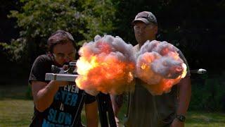 The FATTEST muzzle flash - 100,000 FPS - The Slow Mo Guys @KentuckyBallistics