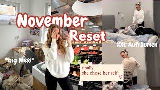 NOVEMBER-RESET VLOG ️: alles aufräumen und putzen, ins Nagelstudio, Wäsche und Koffer ausräumen 