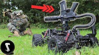 ARMED AIRSOFT ROBOT Scares the @#$% out of Players