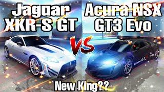 Asphalt 8 - Jaguar XKR-S GT vs Acura NSX GT3 Evo | B Class Car Comparison Video | Alps | New King??