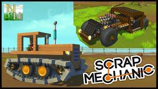 Бульдозер на гусеницах, Дрифтовый ХотРод Scrap Mechanic Ваши Постройки 0.1.26