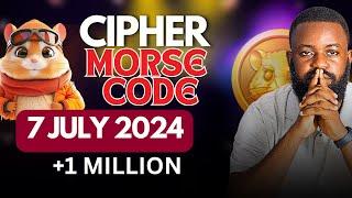 Hamster Kombat daily cipher Morse code || 07/07/2024