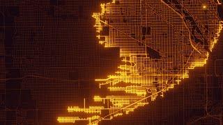 A* (A-Star) Pathfinding Algorithm Visualization on a Real Map