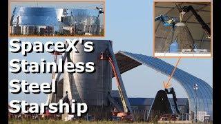 SpaceX's Shiny Stainless Steel Starship