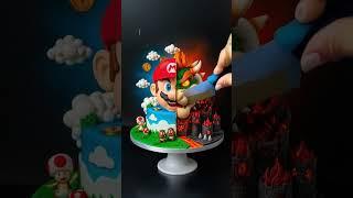 Epic Super Mario Cake Cutting! Mario vs Bowser?!