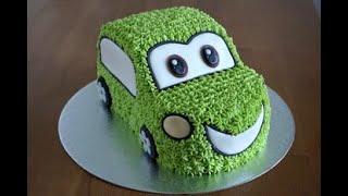 Как сделать 3D торт Машина из крема. How to make  Car Cake