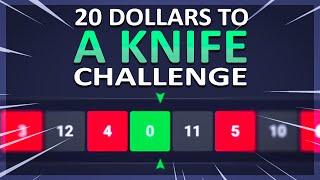 $20 To A KNIFE Challenge! | CSGO500