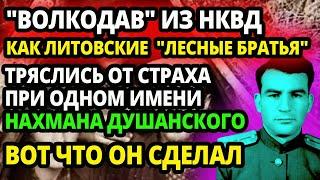 КАК ЛИТОВСКИЕ  ЛЕСНЫЕ БРАТЬЯ  ТРЯСЛИСЬ ОТ СТРАХА ПРИ ОДНОМ ИМЕНИ НАХМАНА ДУШАНСКОГО  ЧТО ОН  СДЕЛАЛ