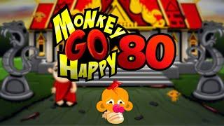 Игра "Счастливая Обезьянка 80" (Monkey GO Happy 80) - прохождение