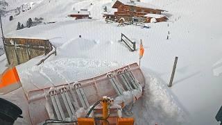 Schneeräumung EXTREM️Teil 2 | knapp 1 Meter Neuschnee in den Alpen zu Weihnachten️Winterdienst