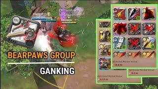 ALBION ONLINE | BEARPAWS | MAKE PROFIT WITH GROUP | RED ZONE GANKING |