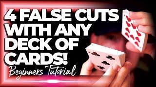 Learn 4 False Cuts with Any Deck of Cards! (Card Magic Tutorial)