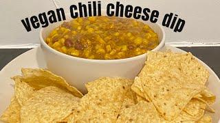 Vegan chili cheese dip #veganchili #vegancheesedip #vegancooking