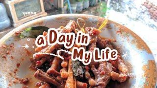 TUGAS  VIDEO || A DAY IN MY LIFE [ make spicy chicken feet ]