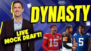 LIVE Mock Draft! One-Quarterback Startup Dynasty League! (Fantasy Football Today Dynasty)