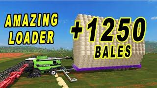 Farming Simulator 17 | AMAZING LOADER !! +1250 BALES AUTOMATIC LOADING TRAILER !!!