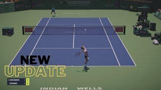 TIEBREAK - NEW UPDATE (Movement Modes) Kokkinakis VS Eubanks | INDIAN WELLS | Gameplay