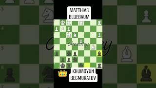 Khumoyun Begmuratov beats Matthias Bluebaum #chesskey