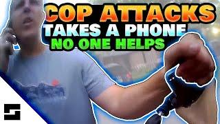 Cop Attacks! - But his buddies won't help you...