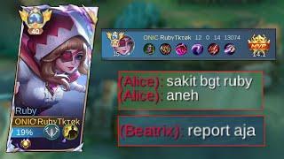 Combo Global Alice + Angela Kaget Lihat Damage Ruby