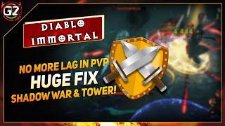 No More Lag in PvP! Huge Fix for Shadow War & PvP Tower! | DH - Diablo Immortal