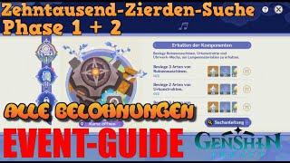 Genshin Impact - Event Guide - Zehntausend-Zierden-Suche Phase 1 und Phase 2 (Komplettlösung)