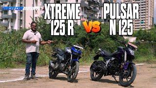 Bajaj Pulsar N 125 vs Hero Xtreme 125 R - Most Stylish 125cc Bike In India! | MotorBeam