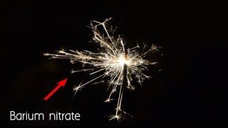 Extracting barium nitrate from sparklers