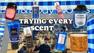 Trying EVERY Bath And Body Works Scent