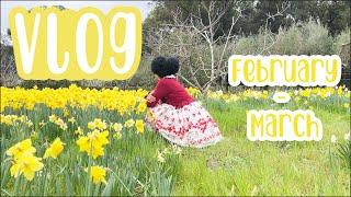 Feb - March Vlog | BTSSB Orders  & A Flower Garden Meetup  ️