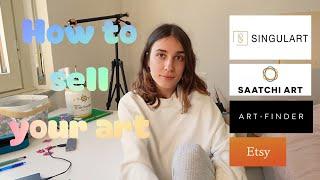 How to sell your art All about Online Gallery  Cozy art vlog. Podcast.