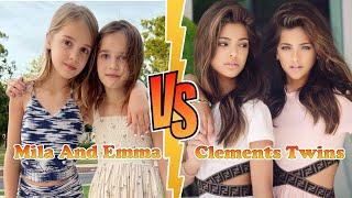 Mila And Emma Stauffer VS Clements Twins (Ava And Leah) Transformation  New Stars From Baby To 2023