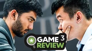 WILD Game 3 In The FIDE World Chess Championship | Game Review