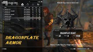 Exploring Skyrim: Smithing a set of (Legendary)Dragonplate Armor