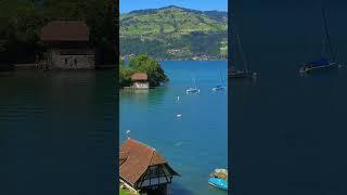 Lake Thun, Switzerland ! #lakethun #thunersee #swisslakes #switzerlandtravel #travel