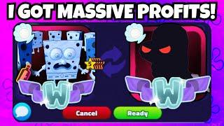 MY BIGGEST WIN EVER… Mini Trading Montage #23 (SpongeBob Tower Defense)